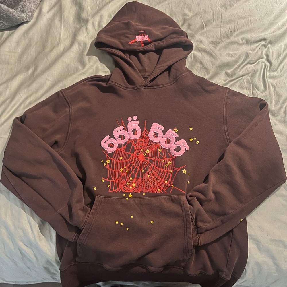 Brown Young Thug Spider Hoodie